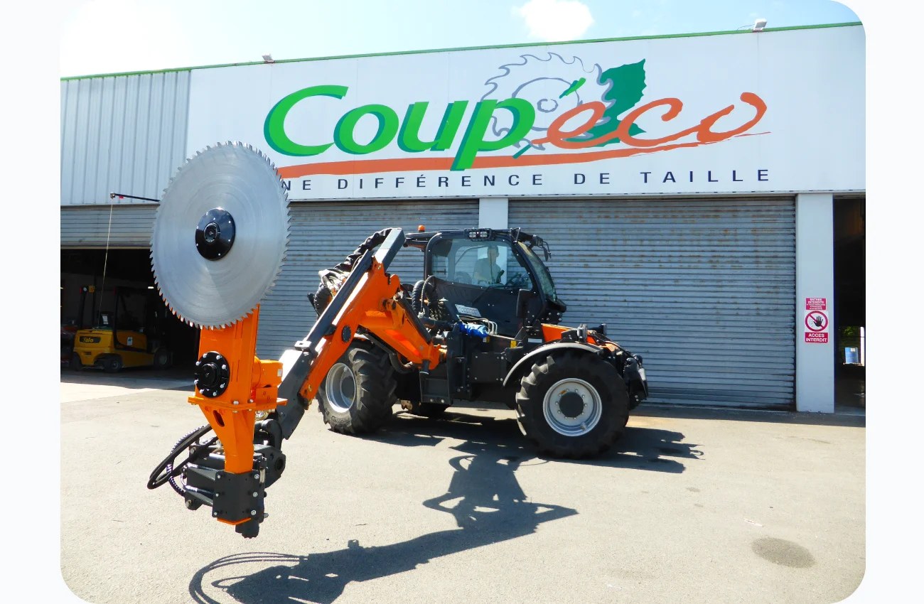 Lamier 900 Listwa Coup'Eco Lamier 900 z piłą Ø900 mm na ładowarce