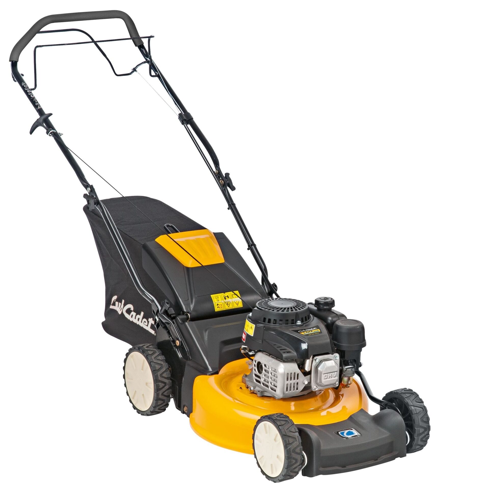 Spalinowa kosiarka Cub Cadet LM1 AR46 z napędem tylnych kół i koszem na trawę