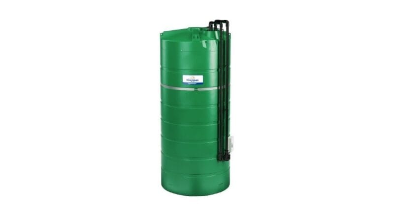 Zbiornik do nawozów płynnych z 3″ zaworem kulowym + linia nap. – RSM – Dwupłaszczowy 22.000L – GR3B – 0671712 – KINGSPAN