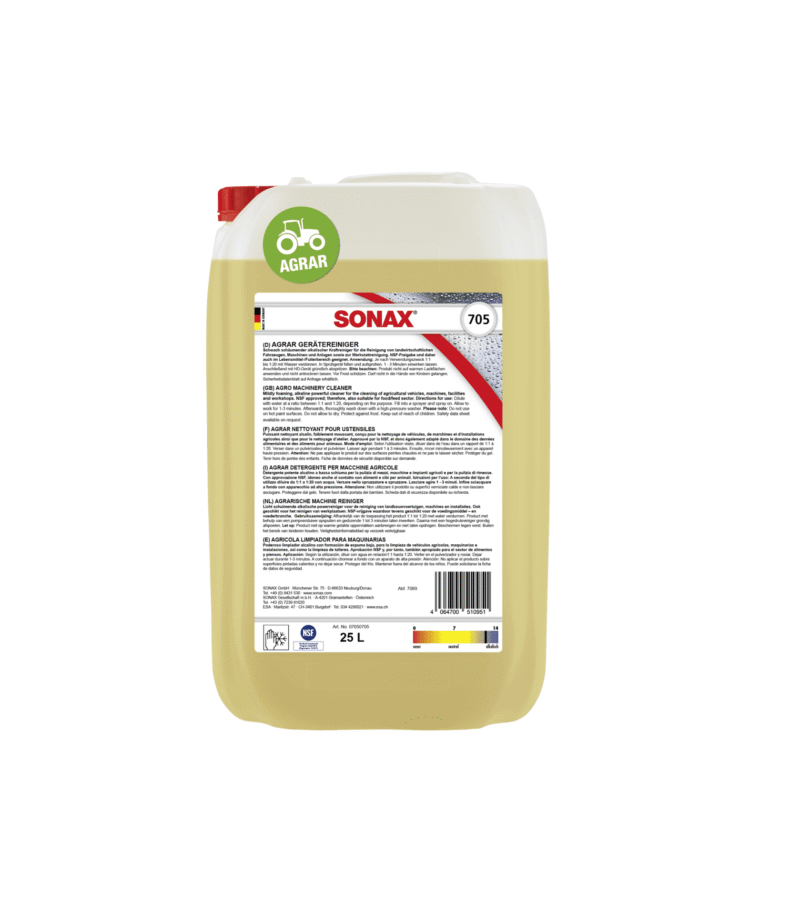 Środek do czyszczenia maszyn i sprzętu rolniczego – 25L – 705705 – SONAX AGRAR