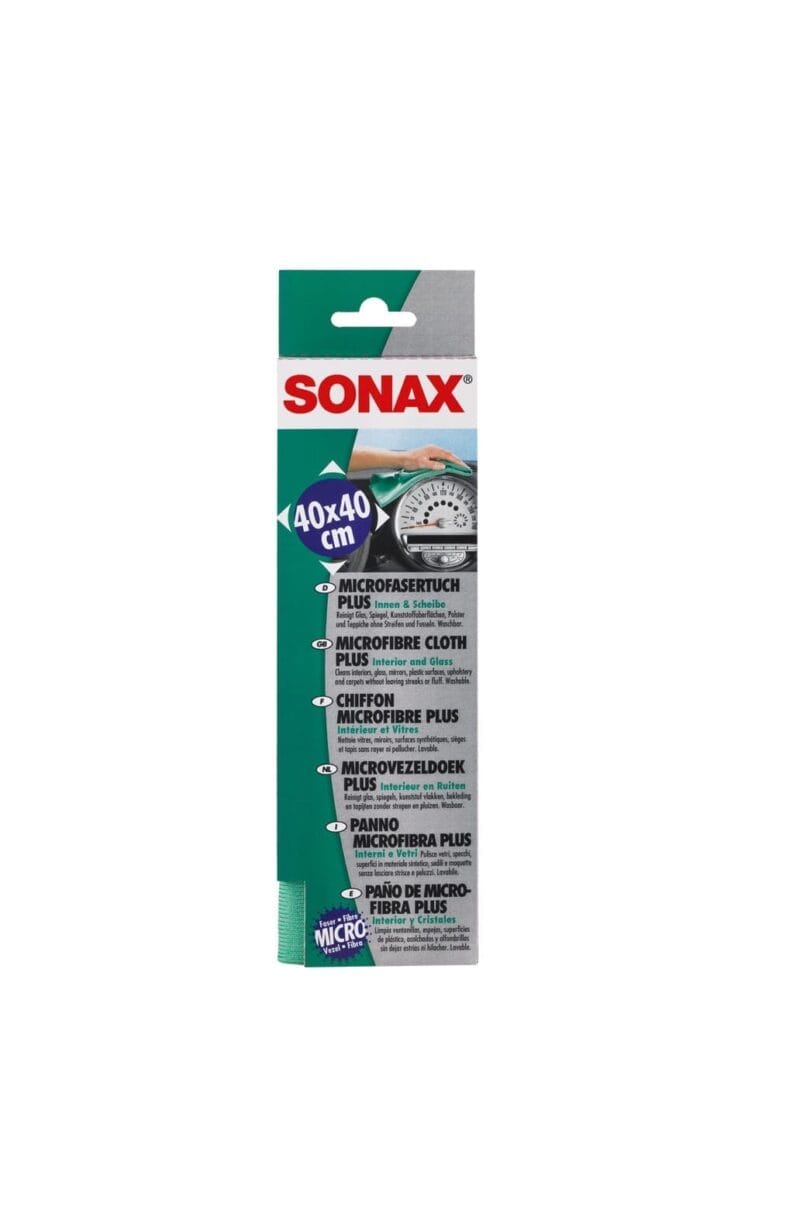 Ściereczka z mikrofibry do szyb 40×40 – SONAX