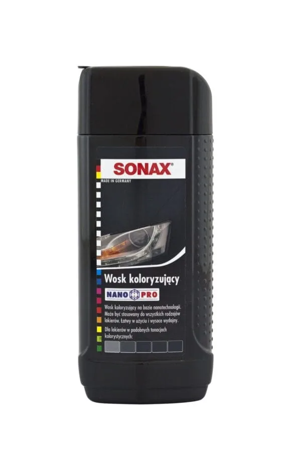 Wosk koloryzujący Polish&Wax Color Nano Pro 250 ml - czarny - 296141 - SONAX