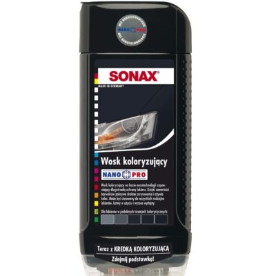 Wosk koloryzujący Polish&Wax Color Nano Pro 500 ml - czarny - 296100 - SONAX