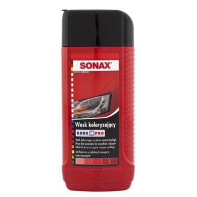 Wosk koloryzujący Polish&Wax Color Nano Pro 250 ml - czerwony - 296441 - SONAX