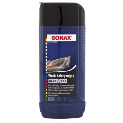Wosk koloryzujący Polish&Wax Color Nano Pro 250 ml - niebieski - 296241 - SONAX