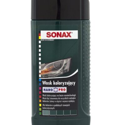 Wosk koloryzujący Polish&Wax Color Nano Pro 250 ml - zielony - 296741 - SONAX