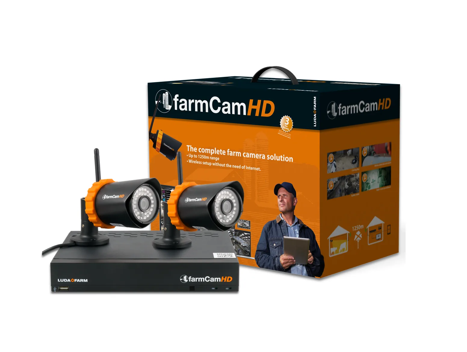 System monitoringu - FarmCam HD - 2 kamery - LudaFarm 1 System monitoringu - FarmCam HD - 2 kamery - LudaFarm