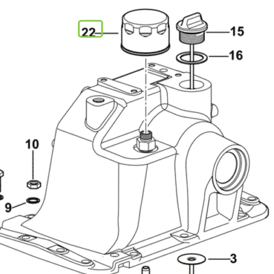Filtr hydrauliki - odpowietrznik hydrauliki skrzyni biegów - 0.9104.153.3/20 - SDF