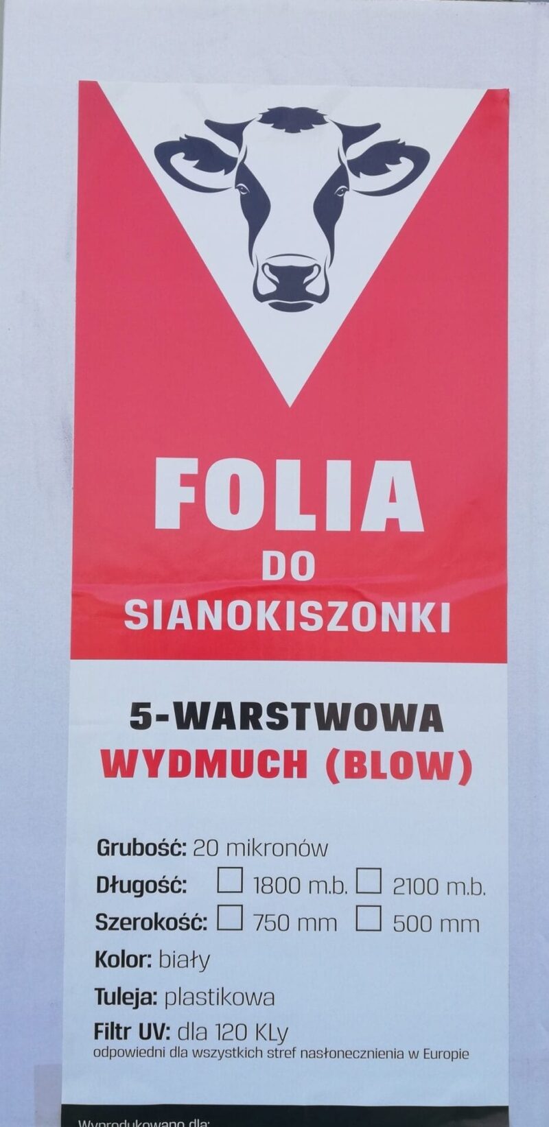 Folia do balotów – 500 biała 2100m – folia do sianokiszonki – DIADEM
