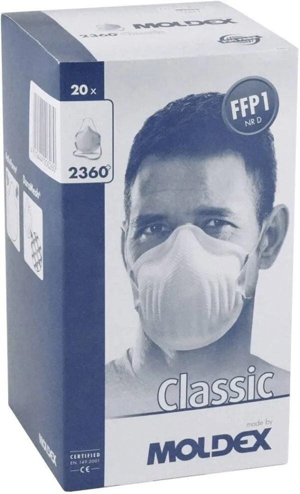 Maska przeciwpyłowa bez wywietrznika - FFP1 D, 20 szt. - Moldex