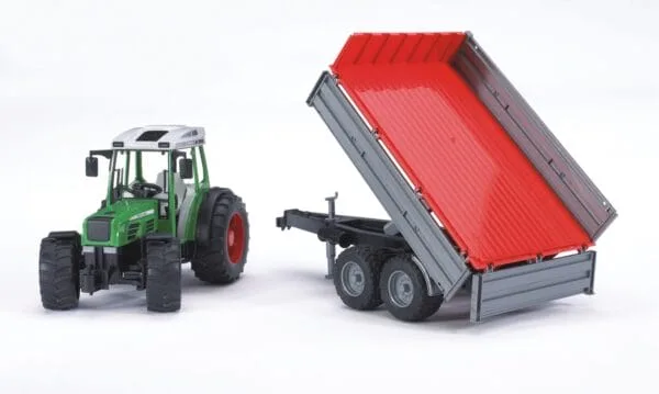 Traktor Fendt 209 S z przyczepą wywrotką - ZESTAW - 02104 - BRUDER