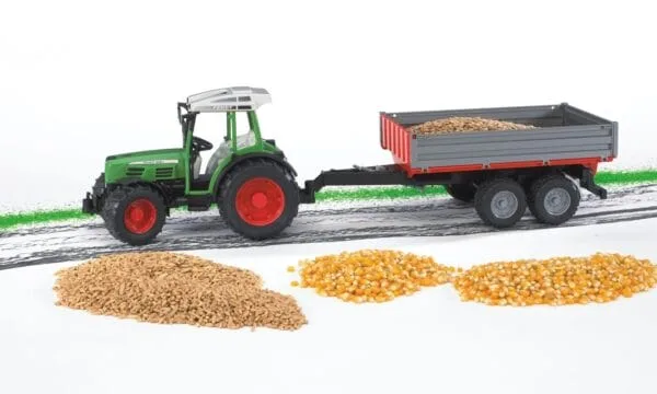 Traktor Fendt 209 S z przyczepą wywrotką - ZESTAW - 02104 - BRUDER