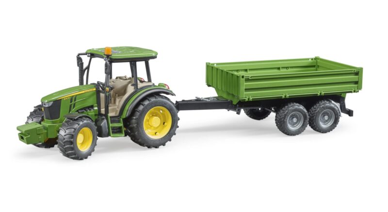 Traktor John Deere 5115M z przyczepą wywrotką – ZESTAW – 02108 – BRUDER