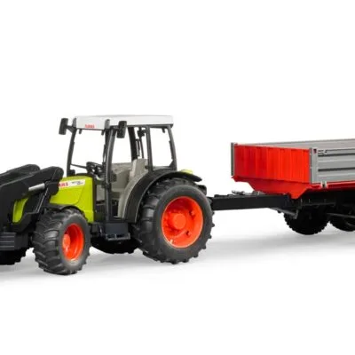 Zabawka traktor - Traktor Claas Nectis 267F z ładowarką i przyczepą ZESTAW - 02112 - BRUDER