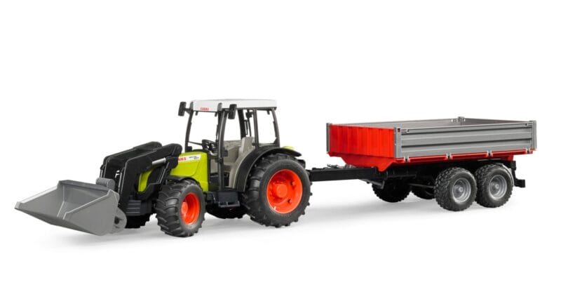 Traktor Claas Nectis 267F z ładowarką i przyczepą 02112 – ZESTAW – BRUDER