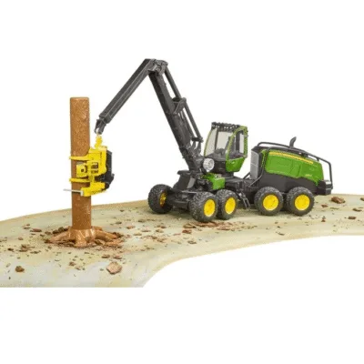 Zabawka - Harwester John Deere 1270G z konarem drzewa - 02135 - BRUDER
