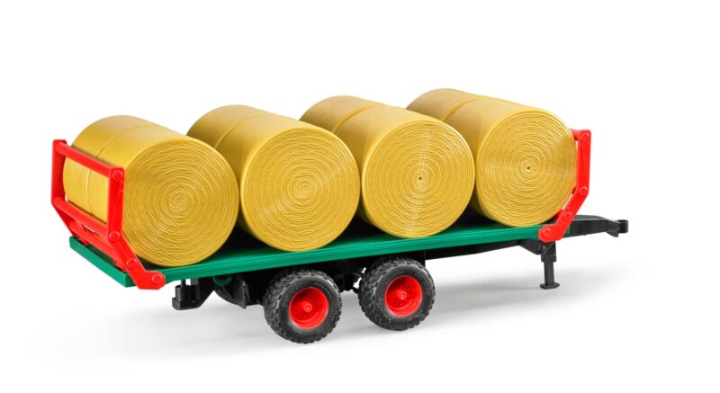 Przyczepa do transportu siana + 8 bel – 02220 – BRUDER