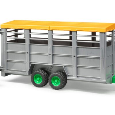 Przyczepa 2-osiowa do przewozu krów z figurką krowy - 02227 - BRUDER