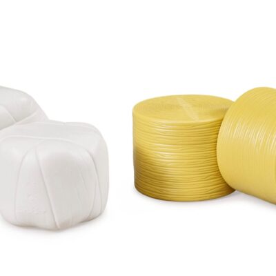 Sprasowane bele siana (biała i żółta) - 02345 - BRUDER