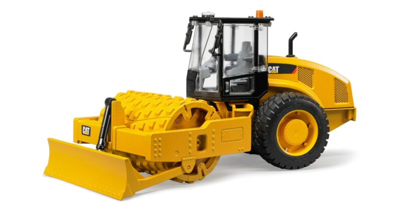 Walec drogowy CAT – 02450 – walec wibracyjny z wyrównywarka poziomą – BRUDER