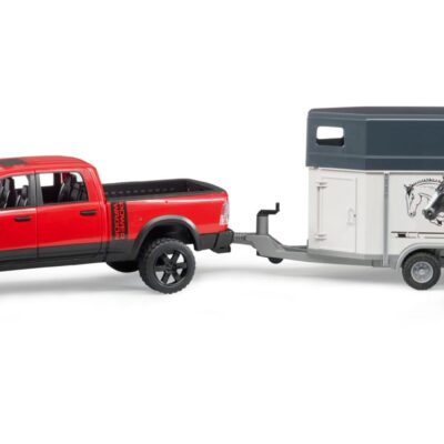 Auto Dodge RAM 2500 Power Wagon z przyczepą dla konia - ZESTAW - 02501 - BRUDER