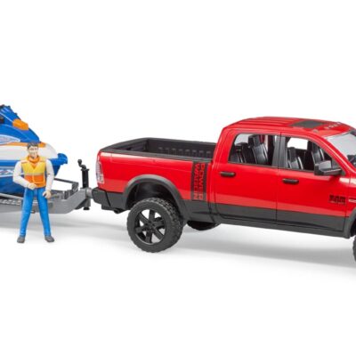Auto Dodge RAM 2500 Power Wagon z przyczepą i skuterem wodnym - ZESTAW - 02503 - BRUDER