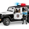 Auto Jeep Wrangler Unlimited Rubicon policyjny z figurką policjanta - 02526 - BRUDER