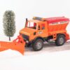 Odśnieżarko-piaskarka - Ciężarówka Mercedes Unimog - 02572 - BRUDER