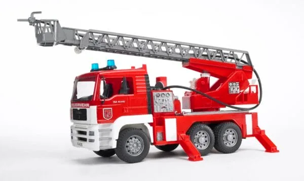Wóz strażacki MAN z drabiną pompą i sygnalizacją - 02771 - BRUDER