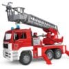 Wóz strażacki MAN z drabiną pompą i sygnalizacją - 02771 - BRUDER