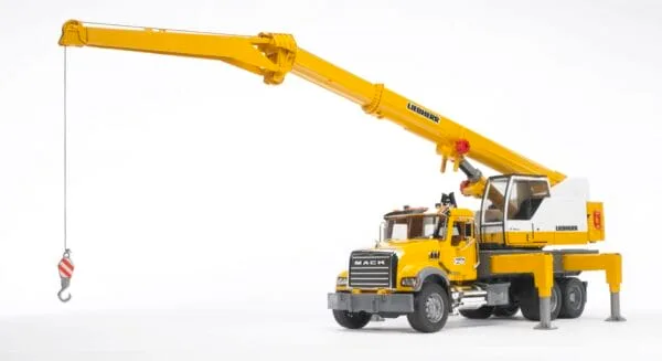 Dźwig budowlany MACK Granite z dźwigiem Liebherr - 02818 - BRUDER