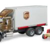 Ciężarówka MACK Granite UPS kontener z wóżkiem widłowym - 02828 - BRUDER