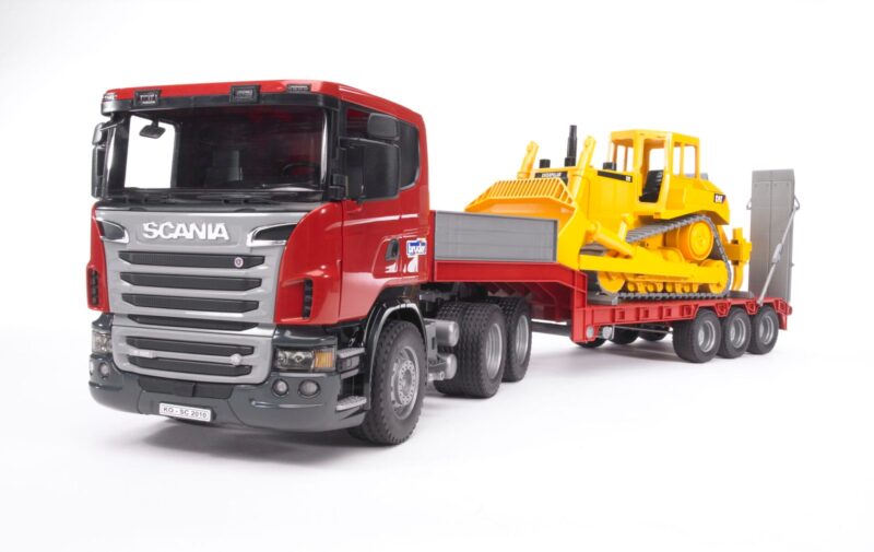 Ciężarówka SCANIA R z naczepą i buldożerem – Zestawe – 03555 02422- BRUDER
