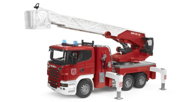 Straż pożarna Scania R - z pompą wodną i modułem światło-dźwięk - 03590 - BRUDER 2