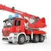 Zabawka samochód - Dźwig straży pożarnej Mercedes Benz Arocs Auto z modułem świetlno-dźwiękowym - 03675 - BRUDER