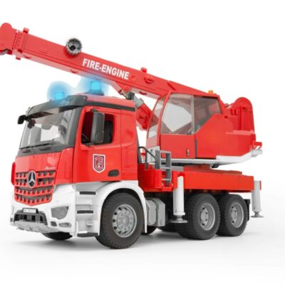 Dźwig straży pożarnej Mercedes Benz Arocs Auto z modułem świetlno-dźwiękowym - 03675 - BRUDER