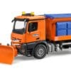 Pług do odśnieżania - Pługo-solarka Mercedes Benz Arocs - 03685 - BRUDER