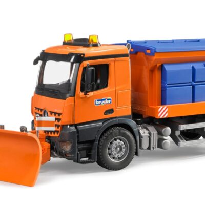 Pług do odśnieżania - Pługo-solarka Mercedes Benz Arocs - 03685 - BRUDER