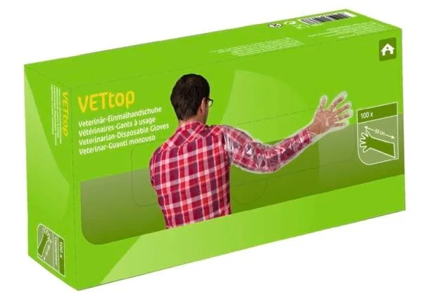 Rękawice ochronne weterynaryjne - na ramię 50szt. - VETtop - KERBL