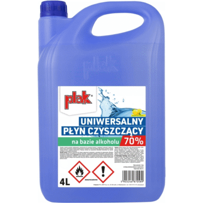 Uniwersalny płyn czyszczący do dezynfekcji ALK. 70% - 4L - PLAK