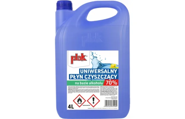 Uniwersalny płyn czyszczący do dezynfekcji ALK. 70% - 4L - PLAK
