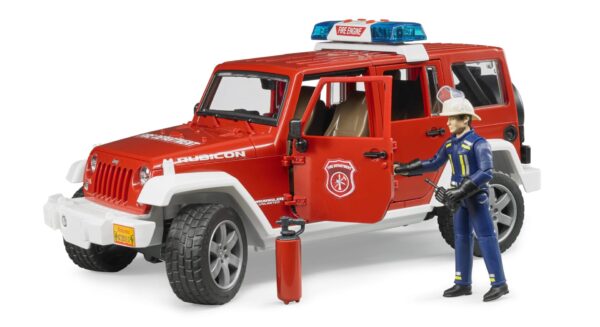 Auto Jeep Wrangler Unlimited Rubicon straż pożarna z figurką strażaka i z modułem - 02528 BRUDER 3