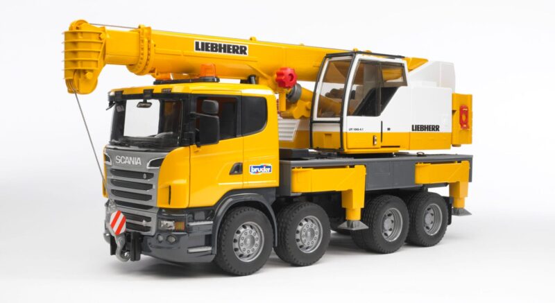 Dźwig z modułem sygnalizacyjnym – Scania R – 03570 – BRUDER