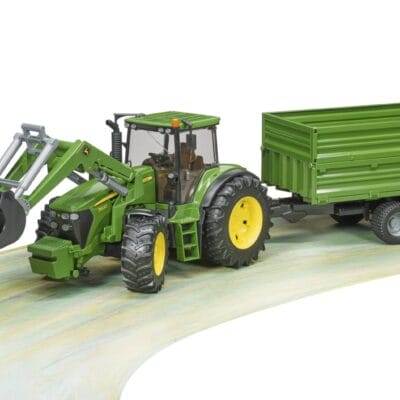 Traktor John Deere 7930 z ładowarką i przyczepą 2-osiową - ZESTAW - 03055 - BRUDER