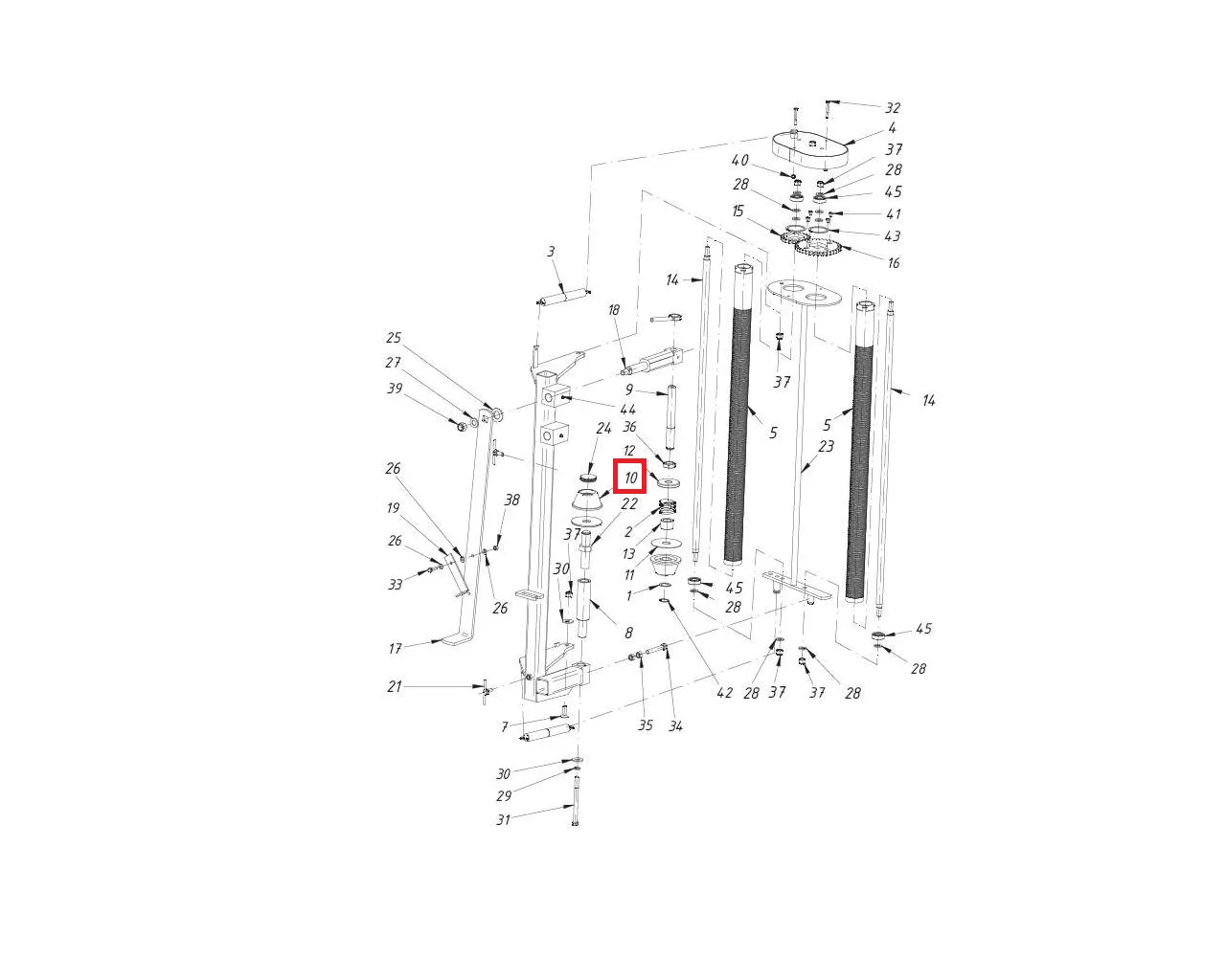 ROLKA OWIJARKI - Aparat Folii - 5281-080-312.00 - SIPMA 1 ROLKA OWIJARKI - Aparat Folii - 5281-080-312.00 - SIPMA