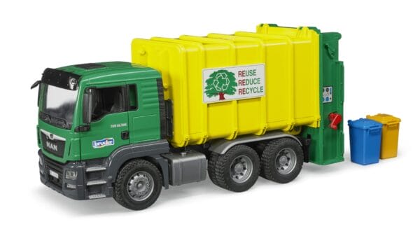 Śmieciarka zielona MAN TGS - 03764 - BRUDER 2