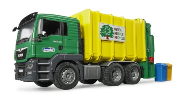 Śmieciarka zielona MAN TGS - 03764 - BRUDER 1