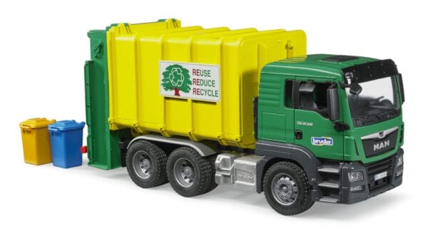 Śmieciarka zielona MAN TGS - 03764 - BRUDER 4