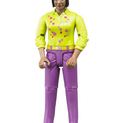 Figurka kobiety metyski w różowych dżinsach - 60403 - BRUDER