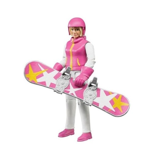 Figurka kobiety na snowboardzie - 60420 - BRUDER 1